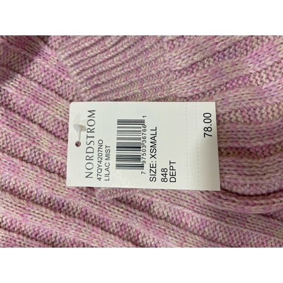 Blank NYC Women's Heather Ribbed Crewneck‎ Sweater In Lilac Mist Size XS NWT - Picture 6 of 10